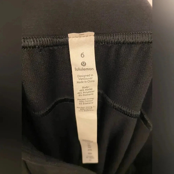 Lululemon Spirited Sissone Pant Black Size 6 - Picture 4 of 6